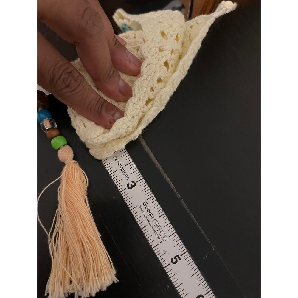 Forever 21 Shorts Juniors Medium Cream Crochet Shell Starfish Festival Boho - Picture 8 of 9